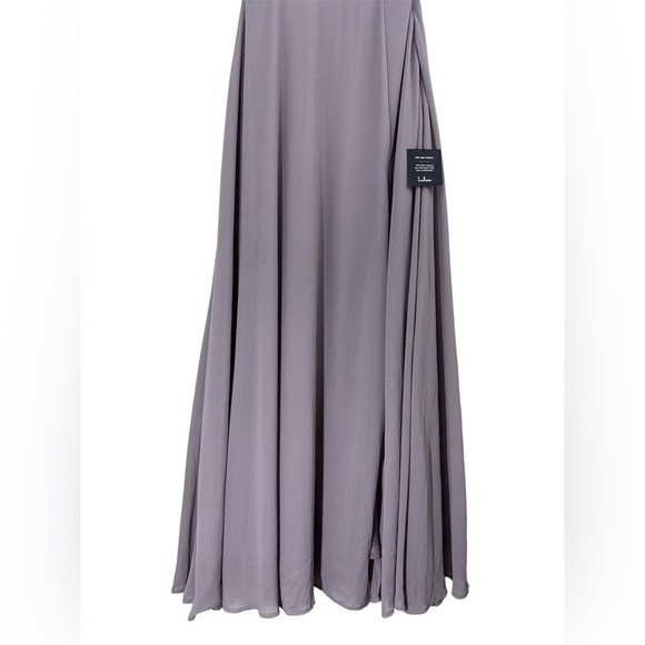 Lulus Garden Bliss Dusty Lavender Cutout Maxi Dress Sz M Chiffon NWT - Picture 6 of 12